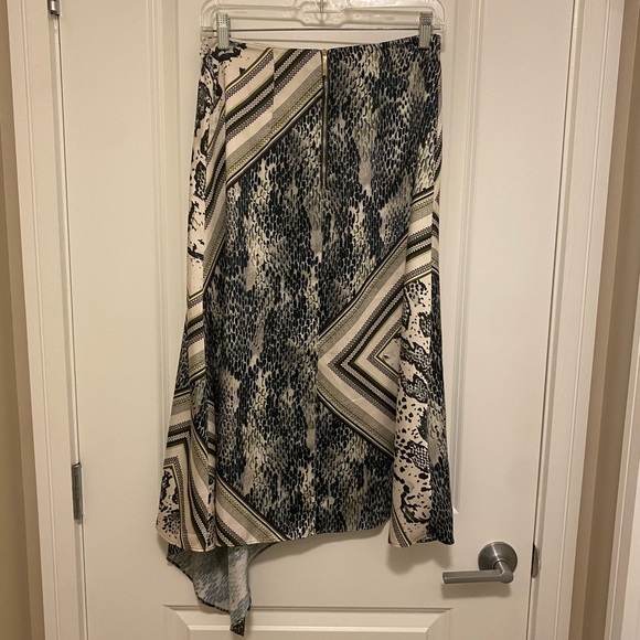 Ted Baker Eevaa Quartz Asymmetric Midi Skirt, Taupe 6 - Picture 8 of 15